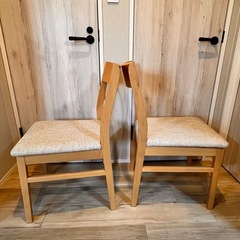 ダイニングチェア2脚の画像