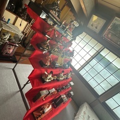 伝統的 雛人形セット　　7段　レトロ早い者勝ちの画像