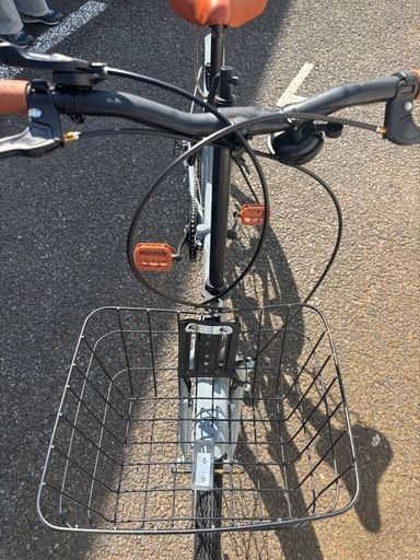 折りたたみ自転車 24インチ 軽量モデル カゴ・ライト付き