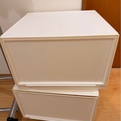 ニトリ　衣服収納ボックス2個の画像