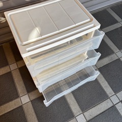  3段収納ケースの画像