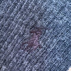 ◆1,000円◆ポロラルフローレンのウールマフラー◆メリノウール100％◆グレー◆の画像