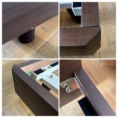 引取限定 関家具 ルード ウッドスプリング セミダブル 分解可能 ベッドフレームの画像