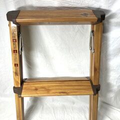 美品■木製アルミ踏み台 2段 ステップスツール の画像