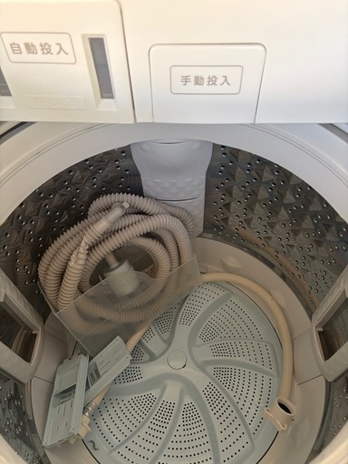 東芝 ザブーン10.0kg全自動洗濯機 AW-10DP1(W) 2022年製 液体洗剤・柔軟剤 自動投入  
