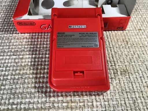 ★新品 ゲームボーイ ポケット(MGB-001 赤) & 名探偵コナンソフト セット 希少品・レア