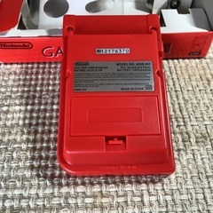 ★新品 ゲームボーイ ポケット(MGB-001 赤) & 名探偵コナンソフト 希少品・レアの画像