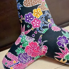 テトラポット★紅型柄ブラックの画像