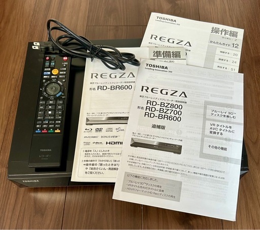 TOSHIBA REGZA ブルーレイディスクレコーダー RD-BR600 2011年製