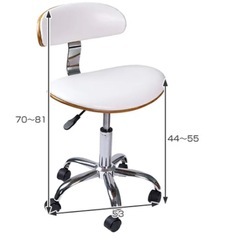 【引渡予定者様決まりました】オフィスチェア ミッドセンチュリー風 ノースチェア レザー調 の画像