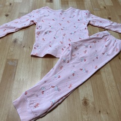 ユニコーン柄長袖パジャマ 100cm 綿100%の画像