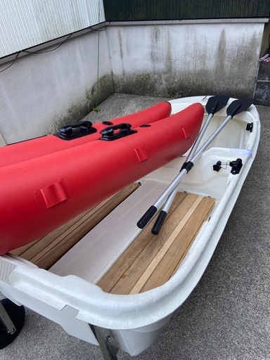 Exect familiar WT240 FRPボート 2分割式 2人乗り(積載上限:200kg) 免許不要 サイドフロート付き 