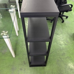 木製シェルフ　マットブラック　黒　4段　物置　観賞用　収納棚　同型2つありの画像