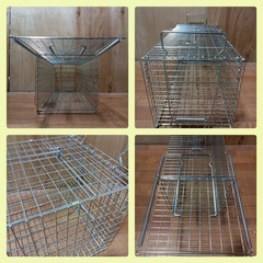 [八6985]  中動物捕獲器  寸法  幅290㎜  奥行き650㎜  高さ290㎜の画像