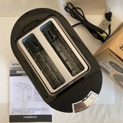 コイズミ　KOIZUMI ポップアップトースター　ブラック　KOS-0850 2021年製の画像