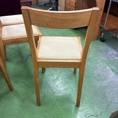 2脚セット　MUJI  無印良品　木製チェア　ファブリック　イス　椅子　インテリア　家具　※6脚あり（個体差あり）の画像