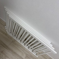 カトージ KATOJI 木製ベビーサークル ホワイト 美品の画像