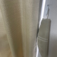 カーテン（ベージュ）＋レースカーテンの画像