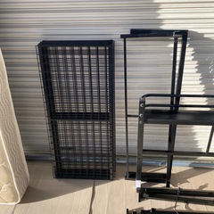 スチール製 シングルベッド  マットレス付き 値段交渉可⭕️の画像