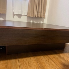 【美品】木目調　ローテーブル100cm  コーヒーテーブル　カフェテーブル　センターテーブル使用期間６ヶ月の画像