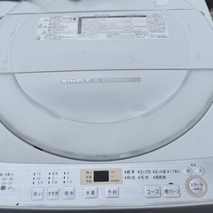 SHARP シャープ 全自動洗濯機 6.0kg年式2019の画像