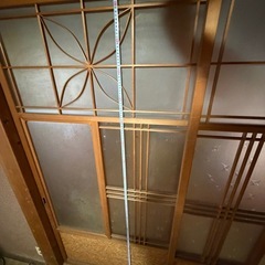 古民家　和風　アンティーク　組子入りガラス戸　2枚セットの画像