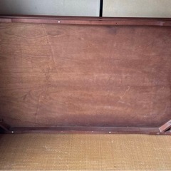 木製ダークブラウン座卓　アンティーク　昭和レトロの画像