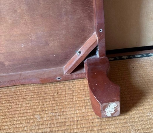 木製ダークブラウン座卓　アンティーク　昭和レトロ