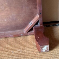 木製ダークブラウン座卓　アンティーク　昭和レトロの画像