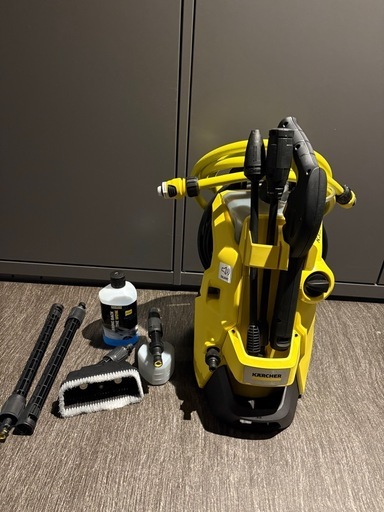 【美品】ケルヒャーK3サイレントプラス＋1万円相当の交換用高圧ホース＋水道ホース（50Hz・東日本専用）