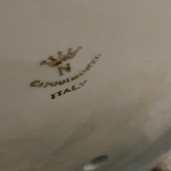 イタリア製　カポディモンテ　　陶花　黄色　インテリア　オブジェの画像