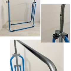 ◆室内 鉄棒✳︎折り畳み　キッズてつぼう 遊具◆ブルーの画像