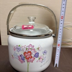  ■ハニーウェア　深鍋　取手付き　蓋付きの画像