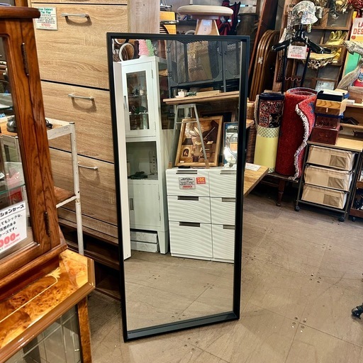 《売約済》IKEA NISSEDAL ウォールミラー 鏡 姿見 シンプル ミラー 立て掛け 壁掛け イケア nissedal ニッセダール