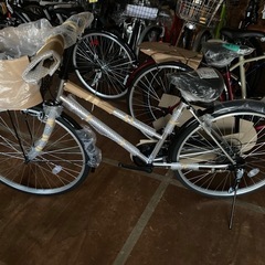 未使用 未登録 自転車 ベルファースト 26インチ 6段変速 シルバー ②の画像