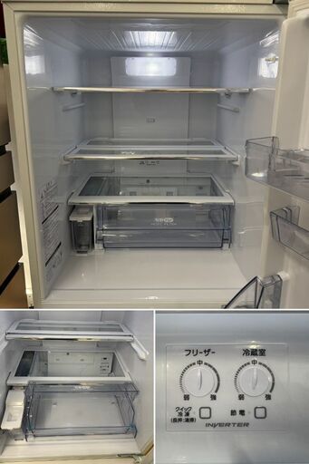 地域限定送料無料　超美品【 AQUA 】アクア 272L 3ドア 冷凍冷蔵庫 旬鮮チルド 自動製氷機能付 本格オーブンが置ける AQR