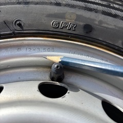 鉄ホイールタイヤ4本セットの画像