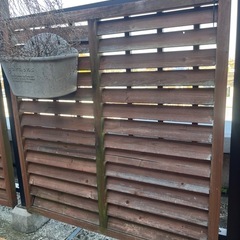 ラティスフェンス 幅90cm ルーバーラティス ML-909 ブラウン・ダークブラウン 4枚セットの画像