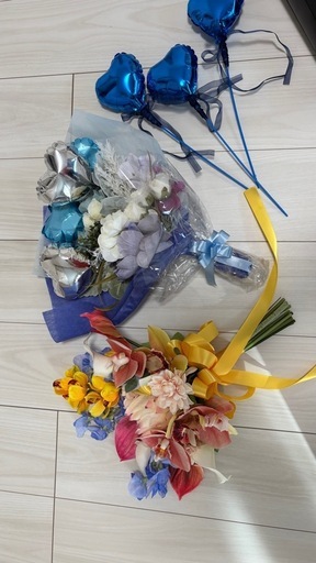 3点セット　ブーケ　ブートニア　花束