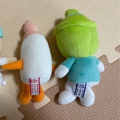 ミルクぼうや、カツ丼マンぬいぐるみの画像