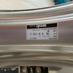 交換可能　ウェッズマーベリック　18インチ pcd100の画像