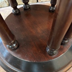 ブルックリンスタイル　ミッドセンチュリー　ヴィンテージ　丸テーブル　サイズテーブル　シャビーモダンの画像