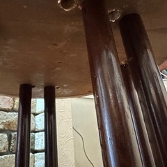 ブルックリンスタイル　ミッドセンチュリー　ヴィンテージ　丸テーブル　サイズテーブル　シャビーモダンの画像