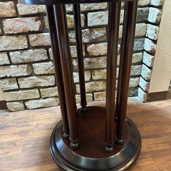 ブルックリンスタイル　ミッドセンチュリー　ヴィンテージ　丸テーブル　サイズテーブル　シャビーモダンの画像