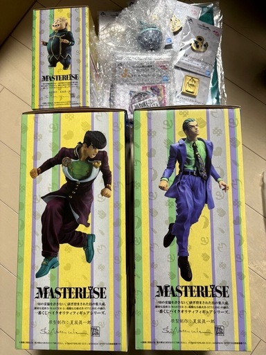 一番くじ　ジョジョの奇妙な冒険　ダイヤモンドは砕けない　A賞東方仗助　C賞　川尻浩作　E賞　しげちー