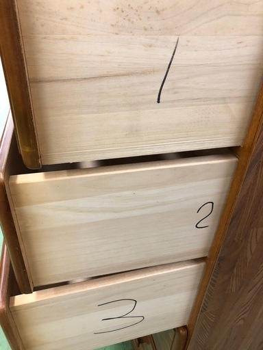 【ドリーム川西店御来店限定】☆ジモティー見たよ♪割引☆  6段チェスト  クリーニング済み 【2125560000056951】