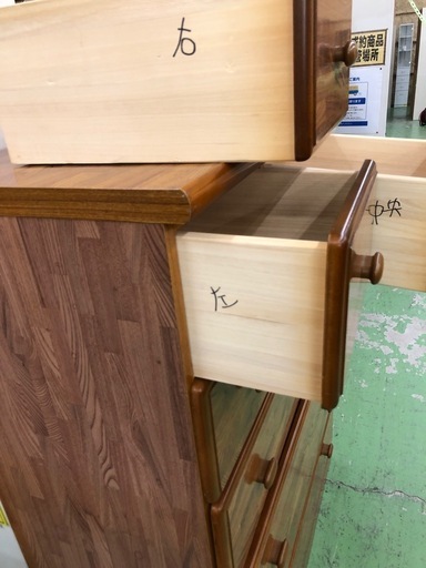 【ドリーム川西店御来店限定】☆ジモティー見たよ♪割引☆  6段チェスト  クリーニング済み 【2125560000056951】