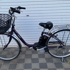 パナソニック　電動自転車　26インチ　充電器付きの画像