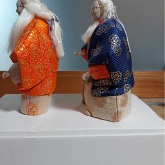 高砂　木目込人形　2体　　の画像