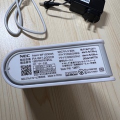 NEC 無線LANルーター 2.4GHz/5GHz Aterm WF1200CRの画像
